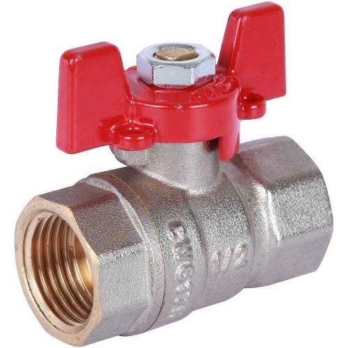 Кран шаровой 1/2" полнопроходной ВВ Бабочка Rommer